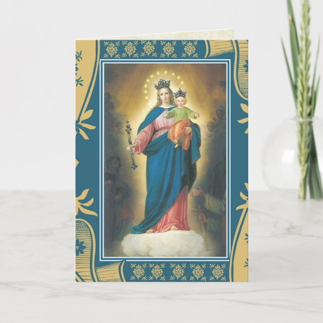 HAPPY MOTHER'S DAY VIRGIN MARY RELIGIOUS CARD (Front)