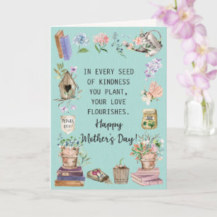 Happy Mother's Day Watercolor Floral Gardening  Card