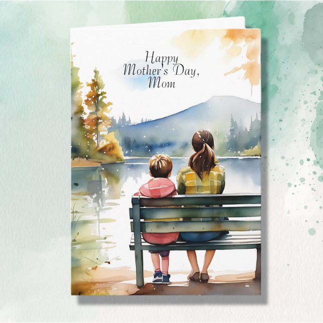 Happy Mother's Day | Watercolor Mum & Son Card (Creator Uploaded)