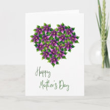 Happy Mother's Day Watercolour Floral Card