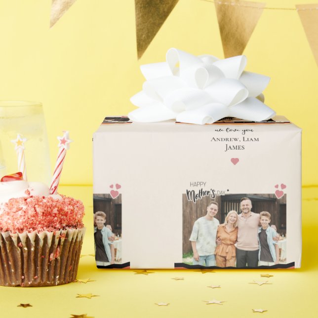 Happy mother's day we love you wrapping paper (Birthday Party)