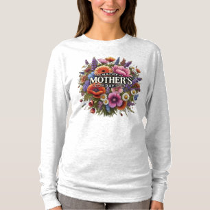 "Happy Mother's Day Wildflower Long Sleeve T-Shirt