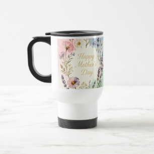 Happy Mother's Day Wildflowers Travel Mug