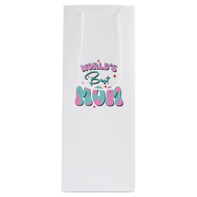 Happy Mothers Day Wine Gift Bag (Front)