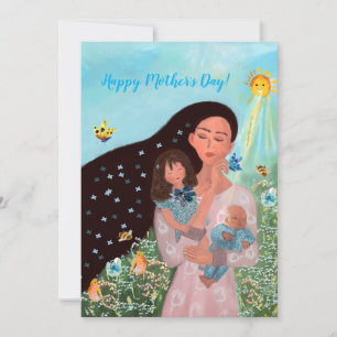 Happy Mother's Day with kids Card
