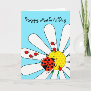 Happy Mother's Day with Ladybug and Babies  Card