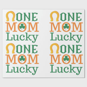Happy Mothers Day With Love And Flowers Colourful  Wrapping Paper
