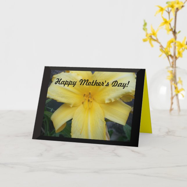 Happy Mother's Day With Love Greeting Card (Yellow Flower)