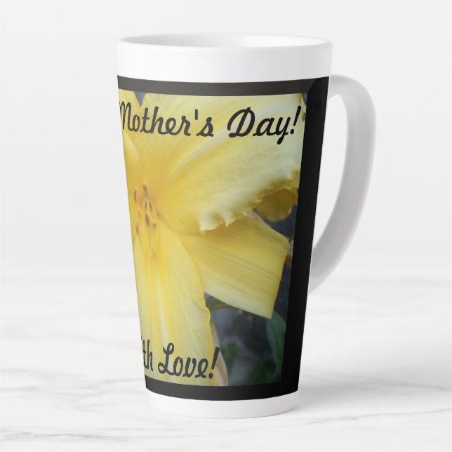 Happy Mother's Day With Love Latte Mug (Right Angle)