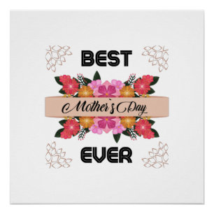 Happy Mothers Day With Love Poster