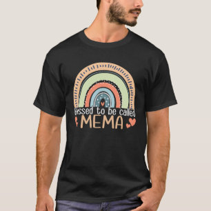 Happy Mothers Day Women Blessed To Be Called Mema T-Shirt