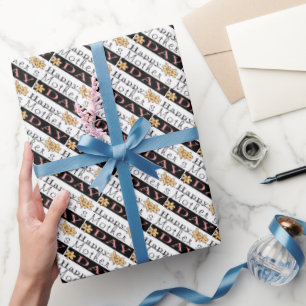 Happy Mother's Day word art wrapping paper