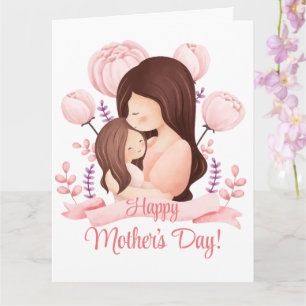 Happy mother's day world's best mum personalised card