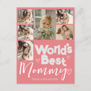 Happy mothers Day, world's best mummy Photo Holiday Postcard