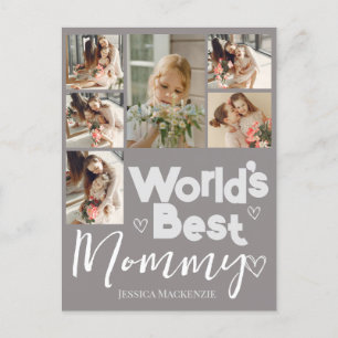 Happy mothers Day, world's best mummy Photo Holiday Postcard