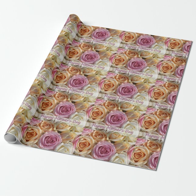 Happy Mother's Day wrapping paper (Unrolled)