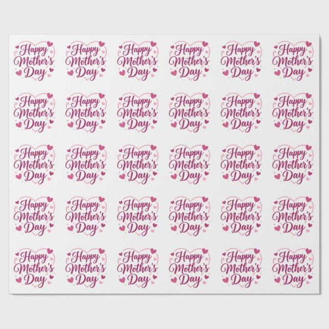 Happy Mother's Day Wrapping Paper (Flat)