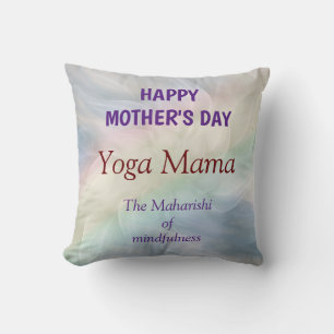 Happy Mother's Day Yoga Mama design Cushion