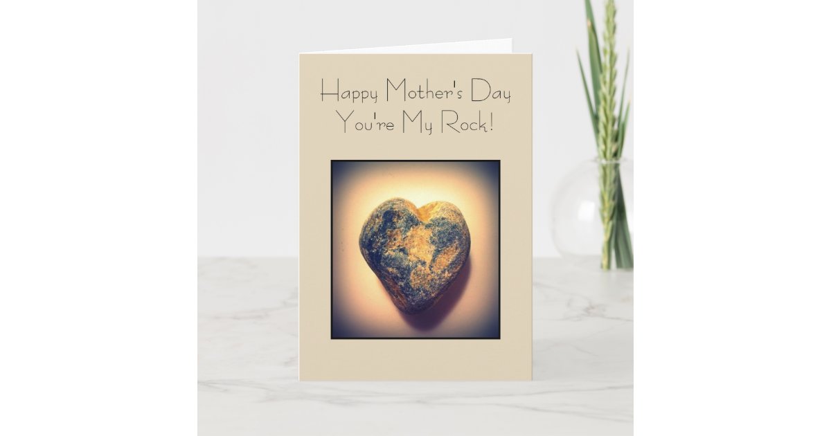 Happy Mothers Day Youre My Rock Card Uk