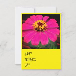 Happy Mother's Day Zinnia Greeting Card