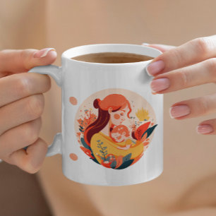 Happy Mother's Floral Baby Day Mum-to-Be Coffee Mug