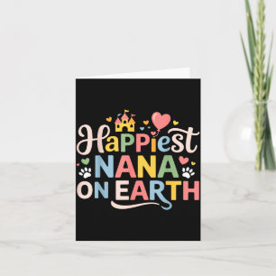 Happy mothers grandma son daughter happiest nana o card