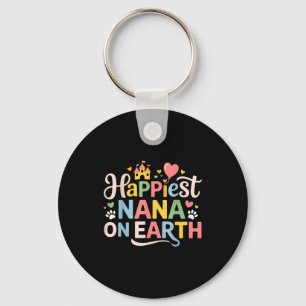 Happy mothers grandma son daughter happiest nana o key ring