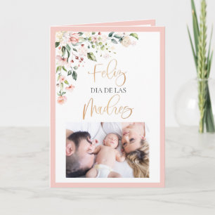 Happy Mother's Mother's Day Floral Photo Card