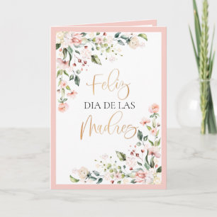 Happy Mother's Mother's Day Peach Floral Card