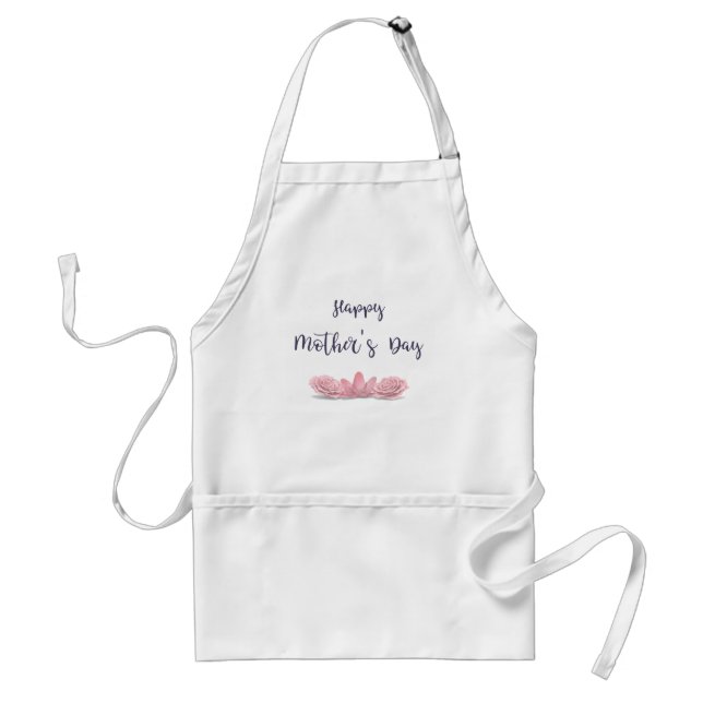 Happy-Mothers-with Flower Unique Standard Apron (Front)