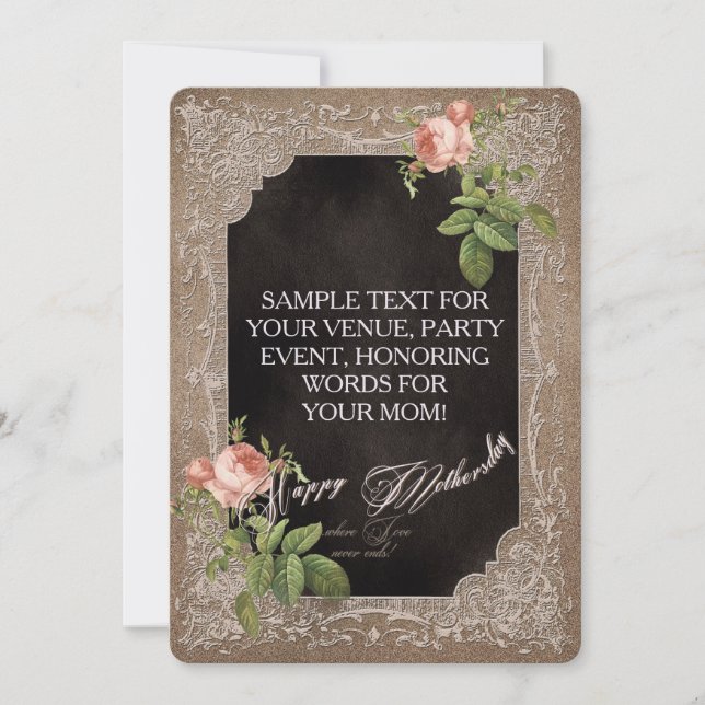 Happy Mothersday - Card, Invitation, Invite (Front)