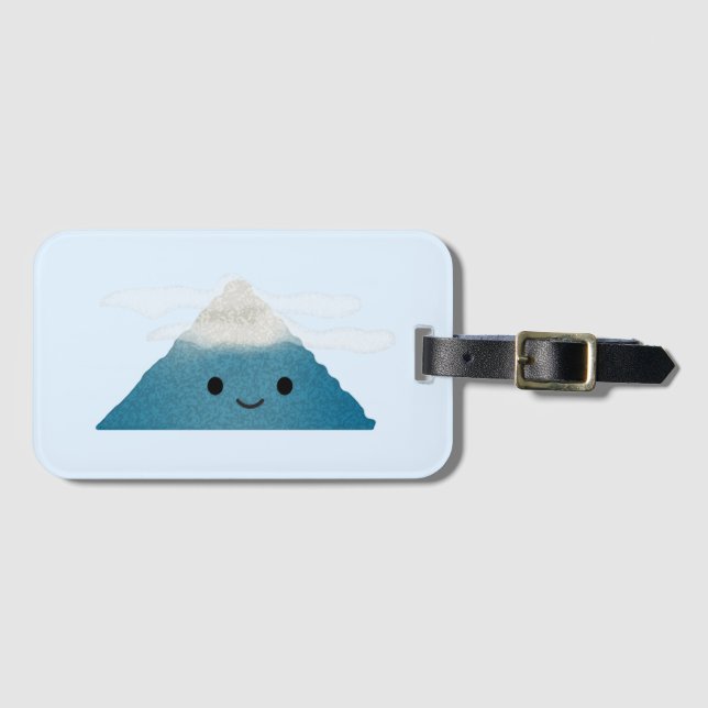 HappY Mountain Luggage Tag (Front Horizontal)