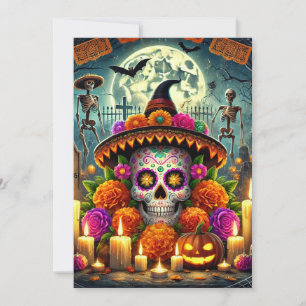 Happy Mouse Pads Halloween Invitation