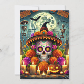 Happy Mouse Pads Halloween Invitation