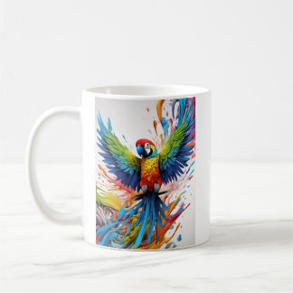 Happy Mug: Parrot showing his joy Coffee Mug