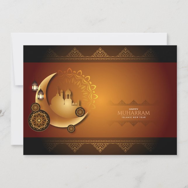 Happy Muharram Holiday Card (Front)
