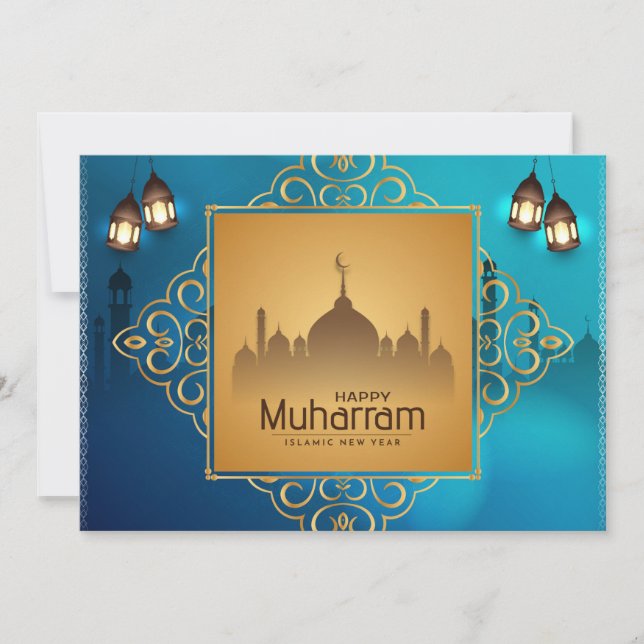 Happy Muharram Holiday Card (Front)