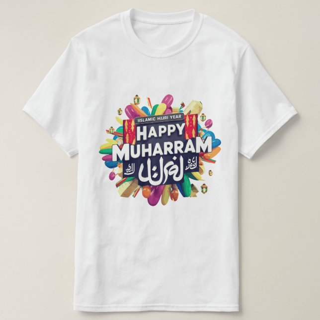 Happy muharram islamic new hijri year T-Shirt (Design Front)