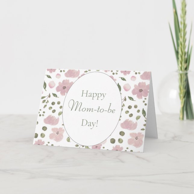 Happy Mum-to-be Day, Floral Mother's Day Card (Front)