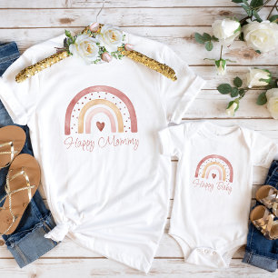 Happy Mummy Boho Rainbow T-Shirt