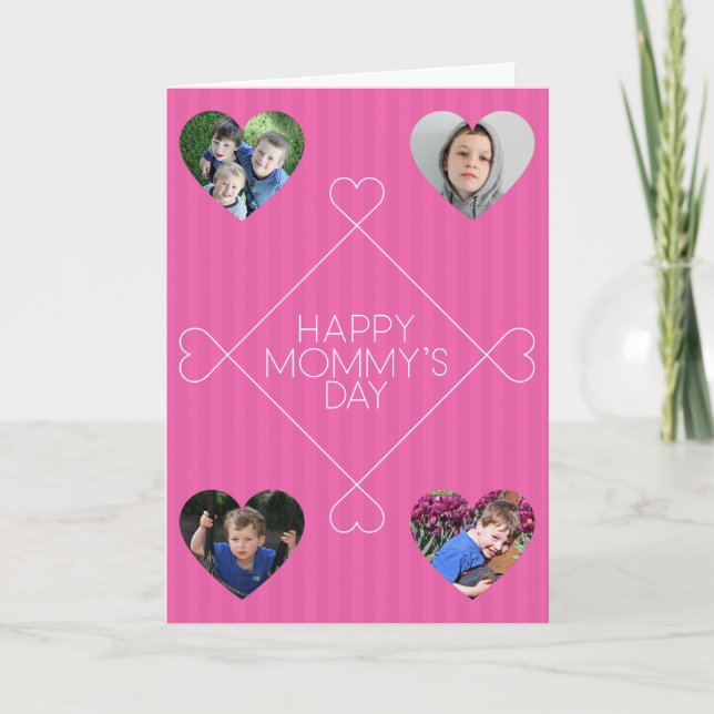 Happy Mummy's Day Mother's Day Multi Photo Card (Front)
