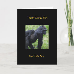 Happy Mum's Day Gorilla's Card