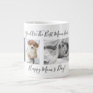 Happy Mum's Day Photo Collage Large Coffee Mug