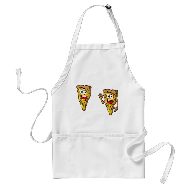 Happy Mushroom Pizza Slices Standard Apron (Front)