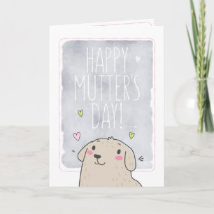 Happy Mutter's Day dog mum Mother's Day card