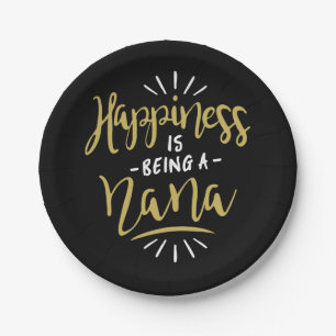Happy Nana Paper Plate