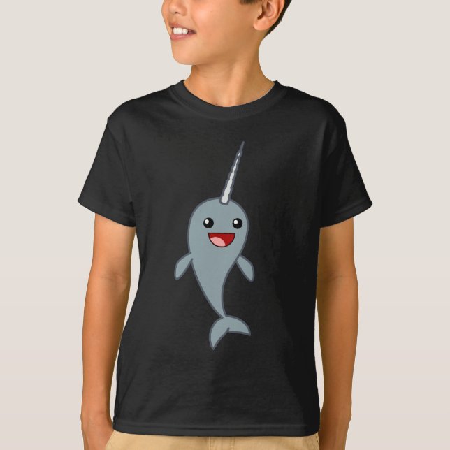 Happy Narwhal T-Shirt (Front)