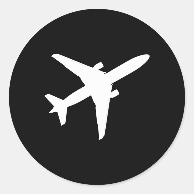 Happy National Aviation Day Classic Round Sticker (Front)