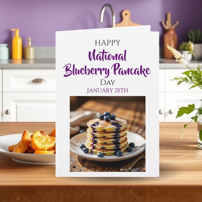 Happy National Blueberry Pancake Day! Jan 28th Card (Creator Uploaded)