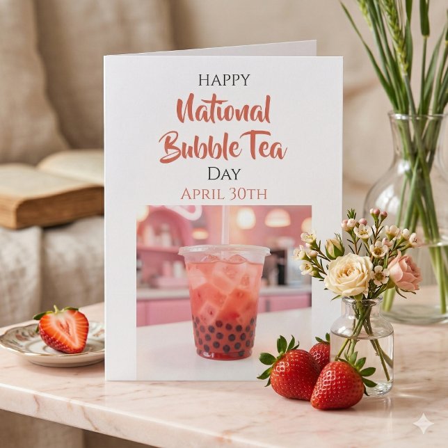 Happy National Bubble Tea Day | April 30th Card (Creator Uploaded)